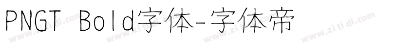 PNGT Bold字体字体转换